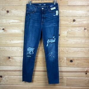 Old Navy Extra High Rise Rockstar Super Skinny Ankle 360 Stretch Jeans 8 NWT